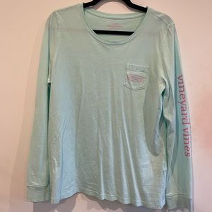 Vineyard Vines Teal Long Sleeve Shirt